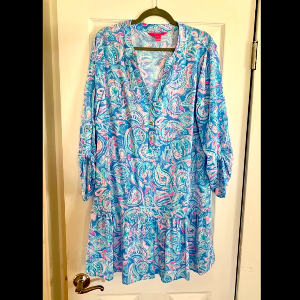 Lilly Pulitzer Cover Up Dress Size: XL
